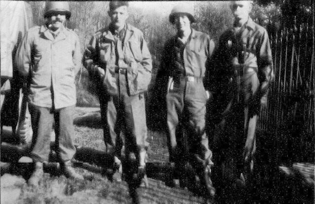 78th Signal Radio Team at HQ 309th Infantry, taken in Remschied, Westfalia, Germany on April 14, 1945.